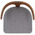 Fauteuil Oreus - ACH3400A - Gris/Noyer - Safavieh