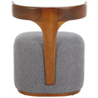 Fauteuil Oreus - ACH3400A - Gris/Noyer - Safavieh