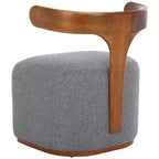 Fauteuil Oreus - ACH3400A - Gris/Noyer - Safavieh