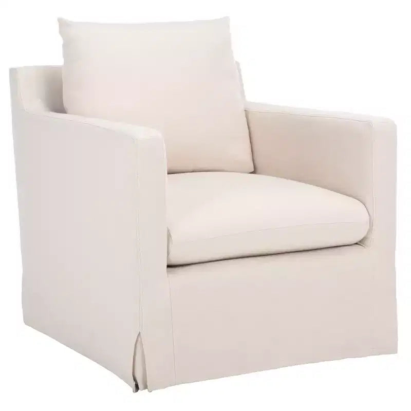 Fauteuil d'appoint pivotant Hadara - ACH4513A - Ivoire - Safavieh