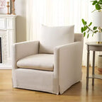 Fauteuil d'appoint pivotant Hadara - ACH4513A - Ivoire - Safavieh