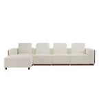 Christopher Knight Home Avery Upholstered L Shape Sectional Sofa with Pillows, Beige/Brown