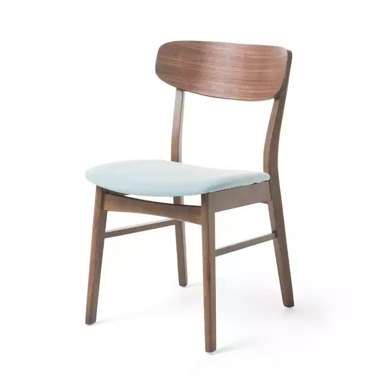 Christopher Knight Home Lucious - Chaises de salle à manger modernes rembourrées (Lot de 2), Menthe/Noyer