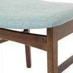 Christopher Knight Home Lucious - Chaises de salle à manger modernes rembourrées (Lot de 2), Menthe/Noyer