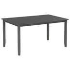 Ensemble de salle à manger rectangulaire 6 pièces en bois Whisen avec 4 chaises en tissu et un banc