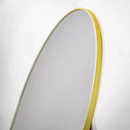 Miroir de cheminée arqué 26 x 38, Noir/Doré-HOMLUX : Cadre en métal, fixation murale, décor moderne