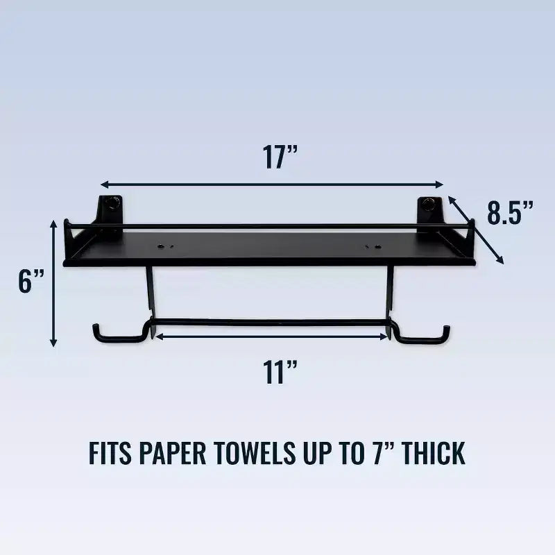Distributeur d'essuie-tout et étagère murale Quick Clean StoreYourBoard