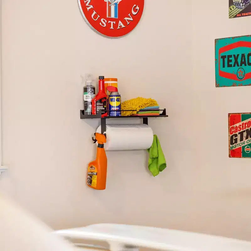 Distributeur d'essuie-tout et étagère murale Quick Clean StoreYourBoard