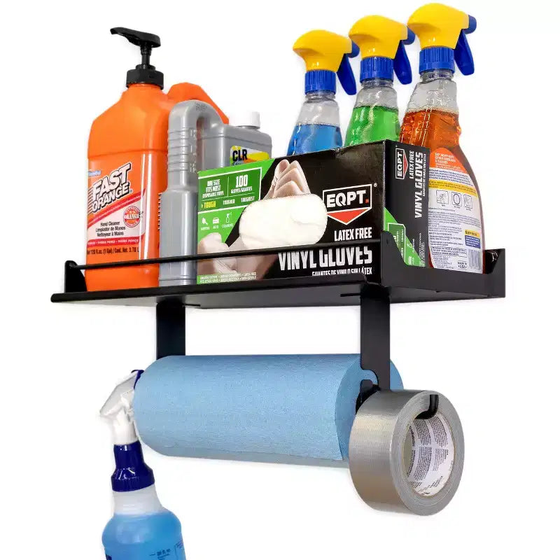 Distributeur d'essuie-tout et étagère murale Quick Clean StoreYourBoard