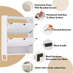 Meuble à chaussures de ferme avec portes, Meuble de rangement à chaussures avec étagères réglables, Étagère à chaussures en bois pour entrée, couloir, placard, salon