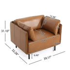 39 fauteuils d'appoint modernes, fauteuil de lecture confortable rembourré, fauteuil canapé une place avec oreiller, chaise longue pour salon chambre balcon