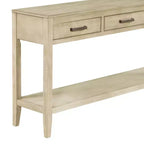 Console d'entrée contemporaine Whisen à 3 tiroirs, table d'appoint de canapé avec une étagère ouverte
