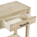 Console d'entrée contemporaine Whisen à 3 tiroirs, table d'appoint de canapé avec une étagère ouverte
