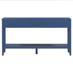 Console d'entrée contemporaine Whisen à 3 tiroirs, table d'appoint de canapé avec une étagère ouverte