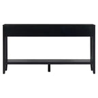 Console d'entrée contemporaine Whisen à 3 tiroirs, table d'appoint de canapé avec une étagère ouverte