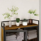 Meuble de rangement industriel pour salle de bain Famapy avec portes en maille métallique et design au-dessus des toilettes