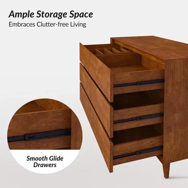 Commode Nanni à 6 tiroirs avec pieds réglables | ART OF LIVING DESIGNS-ACORN