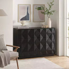 Commode 6 tiroirs Randolf avec pieds réglables | ART OF LIVING DESIGNS-NOIR