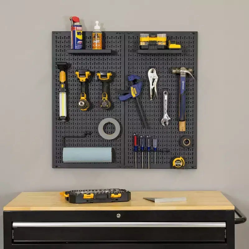 StoreYourBoard 34 x 32 Panneau perforé Pristine | 13 accessoires