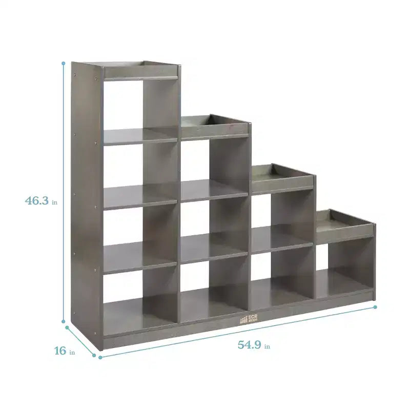 ECR4Kids 4-3-2-1 Organiseur de rangement cubique double face, Meuble de classe