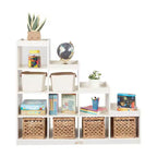 ECR4Kids 4-3-2-1 Organiseur de rangement cubique double face, Meuble de classe