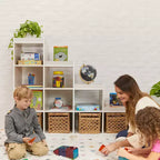 ECR4Kids 4-3-2-1 Organiseur de rangement cubique double face, Meuble de classe