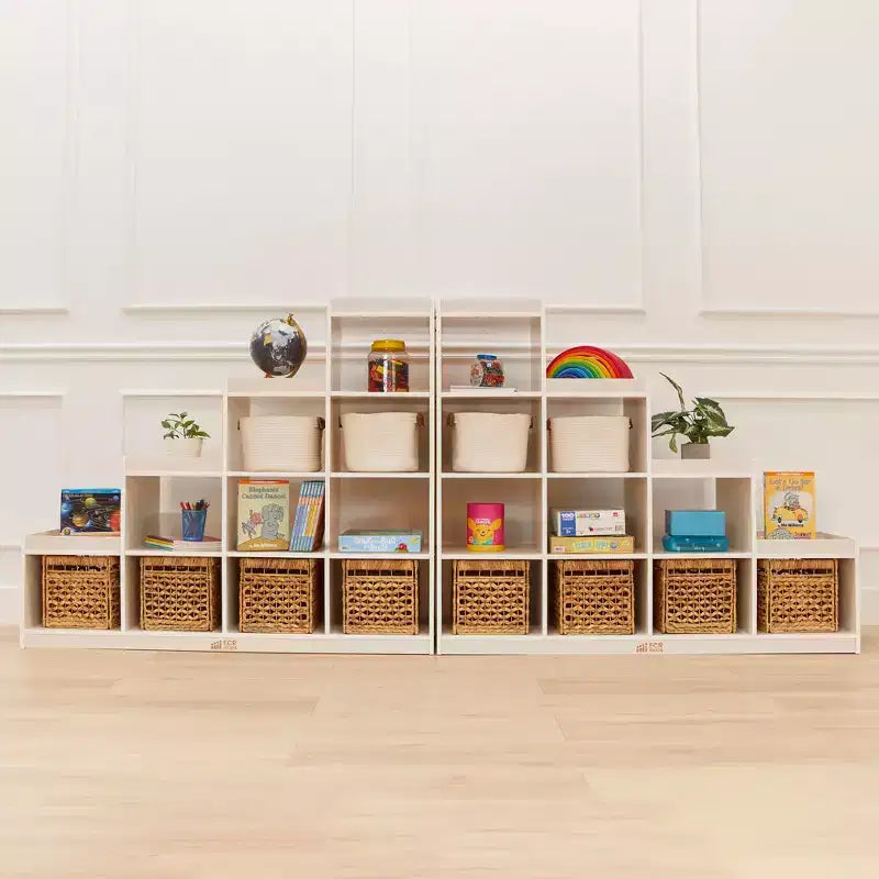 ECR4Kids 4-3-2-1 Organiseur de rangement cubique double face, Meuble de classe