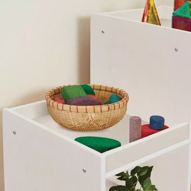 ECR4Kids 4-3-2-1 Organiseur de rangement cubique double face, Meuble de classe