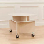Table de collaboration mobile avec rangement ECR4Kids, mobilier polyvalent