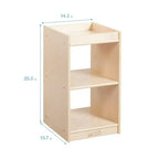 Meuble de rangement vertical double face à 2 compartiments ECR4Kids, mobilier de classe