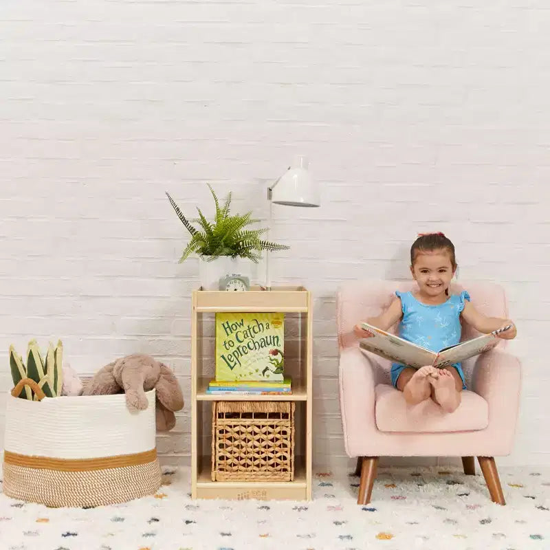 Meuble de rangement vertical double face à 2 compartiments ECR4Kids, mobilier de classe