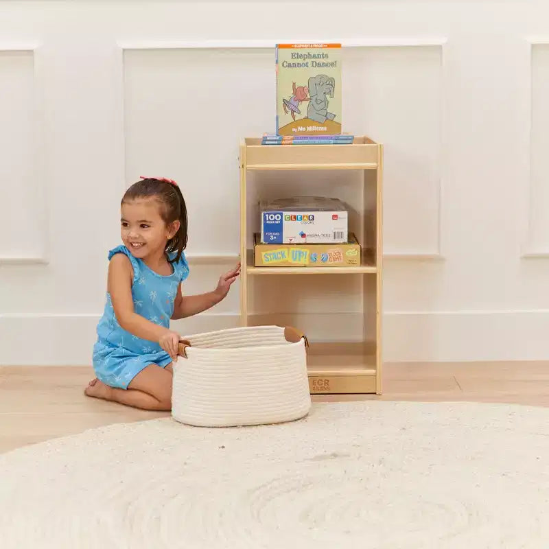 Meuble de rangement vertical double face à 2 compartiments ECR4Kids, mobilier de classe