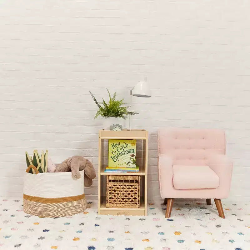 Meuble de rangement vertical double face à 2 compartiments ECR4Kids, mobilier de classe