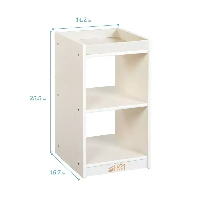 Meuble de rangement vertical double face à 2 compartiments ECR4Kids, mobilier de classe