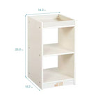 Meuble de rangement vertical double face à 2 compartiments ECR4Kids, mobilier de classe