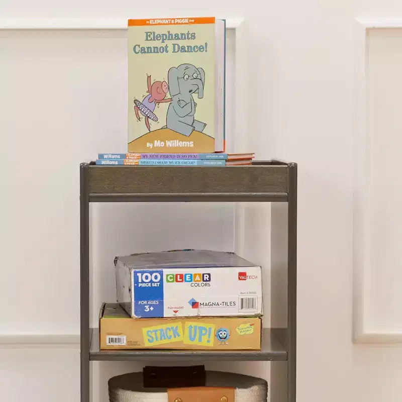 Meuble de rangement vertical double face à 2 compartiments ECR4Kids, mobilier de classe