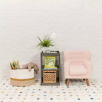 Meuble de rangement vertical double face à 2 compartiments ECR4Kids, mobilier de classe