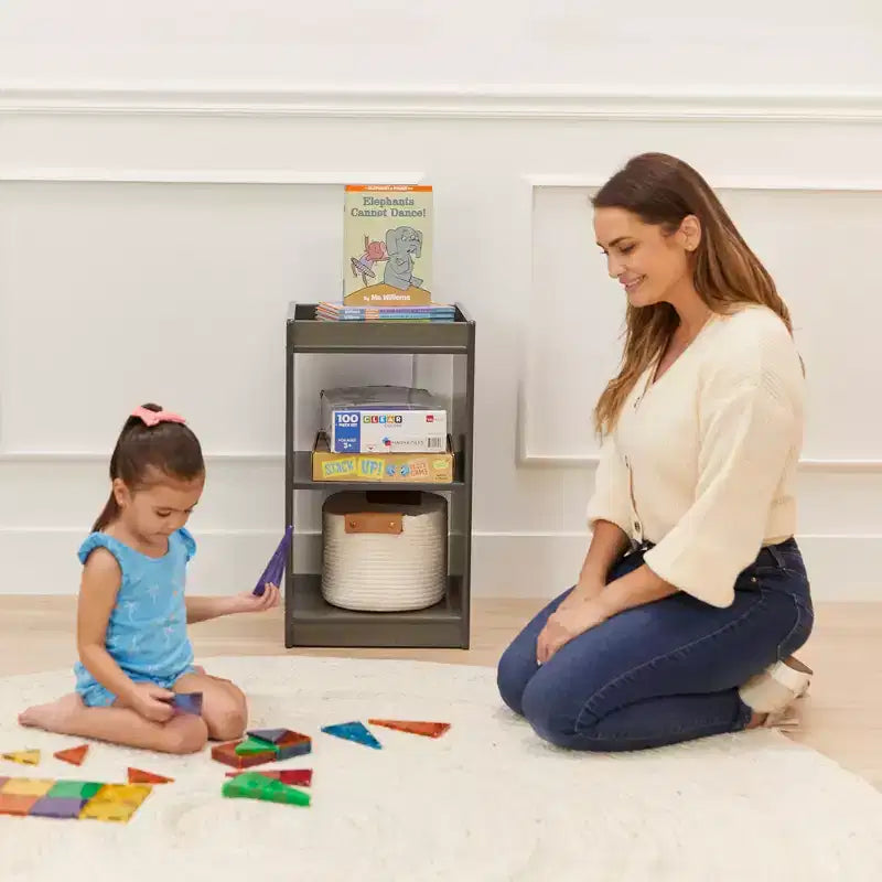 Meuble de rangement vertical double face à 2 compartiments ECR4Kids, mobilier de classe