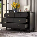 Famapy Commode double à 6 tiroirs, Organiseur de rangement pour chambre à coucher