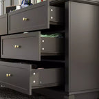 Famapy Commode double à 6 tiroirs, Organiseur de rangement pour chambre à coucher