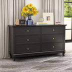 Famapy Commode double à 6 tiroirs, Organiseur de rangement pour chambre à coucher