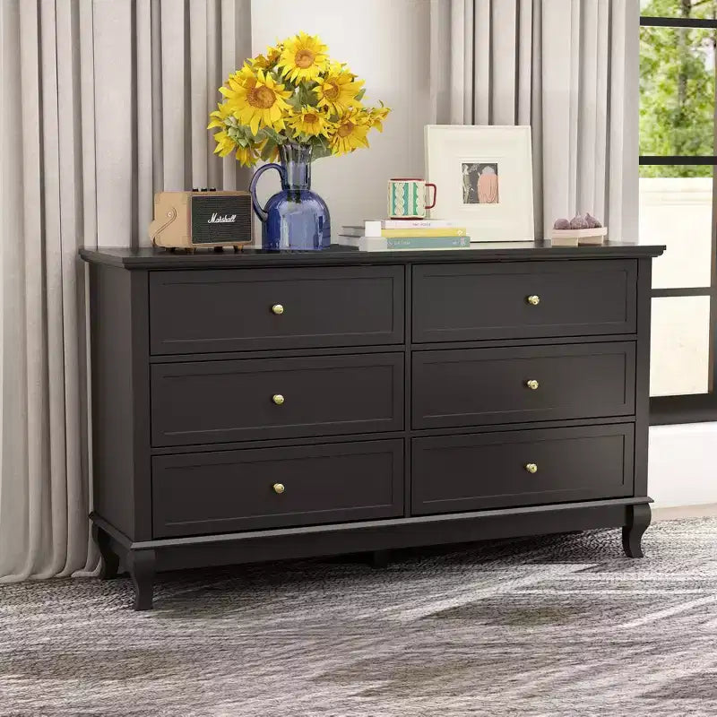 Famapy Commode double à 6 tiroirs, Organiseur de rangement pour chambre à coucher