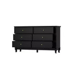 Famapy Commode double à 6 tiroirs, Organiseur de rangement pour chambre à coucher