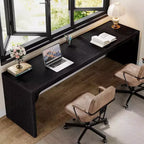 Lantine 78.7 Grand Bureau d'angle double pour ordinateur, poste de travail pour bureau à domicile