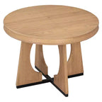 Ensemble de salle à manger fonctionnel Whisen 5 pièces, style rustique rétro, avec 1 table extensible et 4 chaises rembourrées