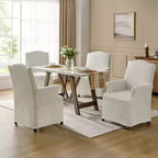 Chaise de salle à manger Arnold, lot de 4, accoudoirs roulés | ARTFUL LIVING DESIGN