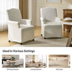 Chaise de salle à manger Arnold, lot de 4, accoudoirs roulés | ARTFUL LIVING DESIGN