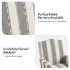 Chaise de salle à manger Arnold, lot de 4, accoudoirs roulés | ARTFUL LIVING DESIGN