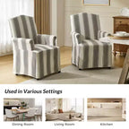 Chaise de salle à manger Arnold, lot de 4, accoudoirs roulés | ARTFUL LIVING DESIGN