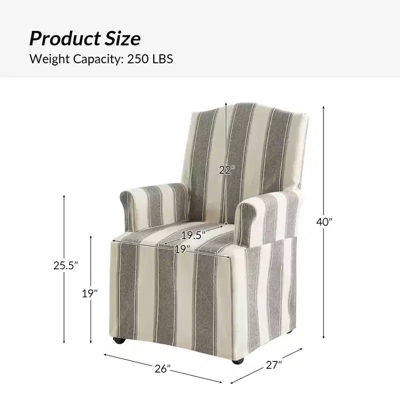 Chaise de salle à manger Arnold, lot de 4, accoudoirs roulés | ARTFUL LIVING DESIGN